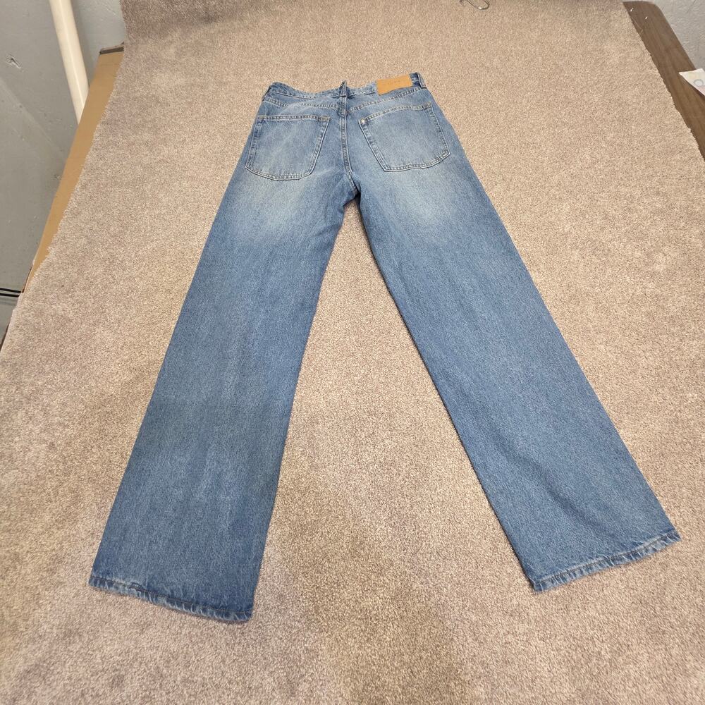 &Denim by H&M Loose Straight High Waist Jeans Women's Size 8 Medium Wash